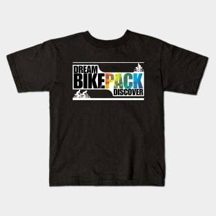 Dream Bikepack Discover Gradient on Dark Color Kids T-Shirt